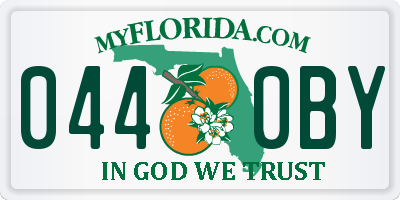 FL license plate 0440BY