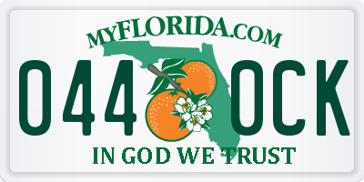 FL license plate 0440CK