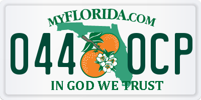 FL license plate 0440CP
