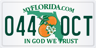 FL license plate 0440CT