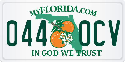 FL license plate 0440CV