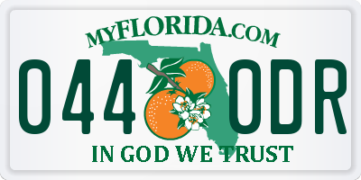FL license plate 0440DR