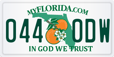 FL license plate 0440DW