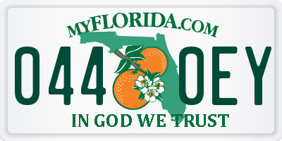 FL license plate 0440EY