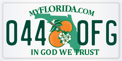 FL license plate 0440FG