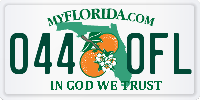 FL license plate 0440FL