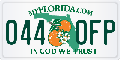FL license plate 0440FP