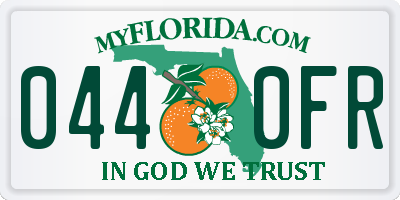 FL license plate 0440FR
