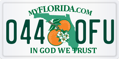 FL license plate 0440FU