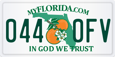 FL license plate 0440FV