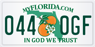 FL license plate 0440GF