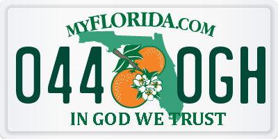 FL license plate 0440GH