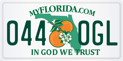 FL license plate 0440GL