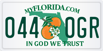 FL license plate 0440GR
