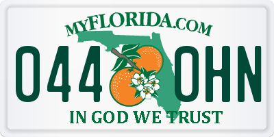 FL license plate 0440HN