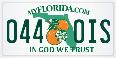 FL license plate 0440IS