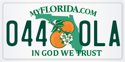 FL license plate 0440LA