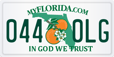 FL license plate 0440LG