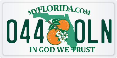 FL license plate 0440LN