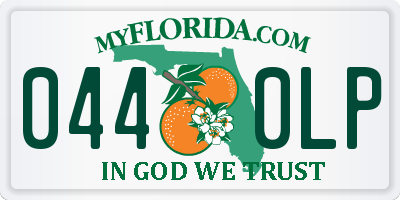 FL license plate 0440LP