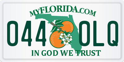 FL license plate 0440LQ
