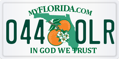 FL license plate 0440LR