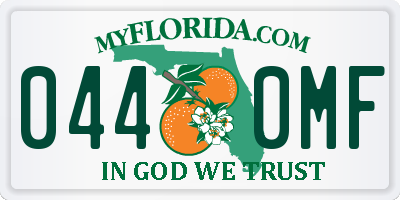 FL license plate 0440MF
