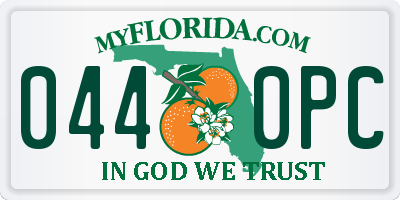 FL license plate 0440PC