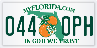 FL license plate 0440PH