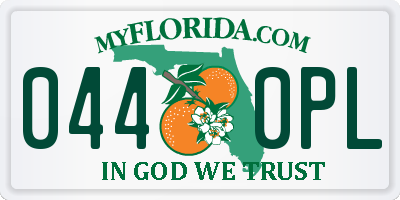 FL license plate 0440PL