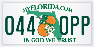 FL license plate 0440PP