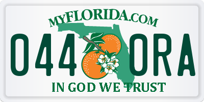 FL license plate 0440RA