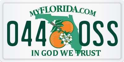 FL license plate 0440SS