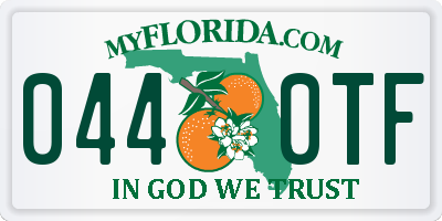 FL license plate 0440TF