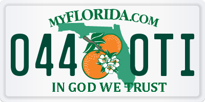 FL license plate 0440TI