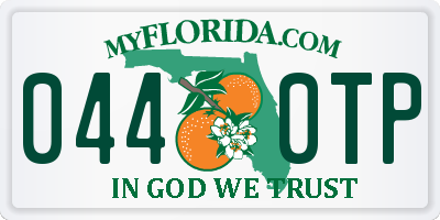 FL license plate 0440TP