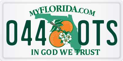 FL license plate 0440TS