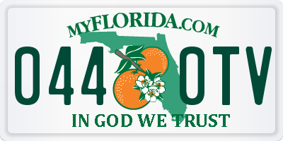 FL license plate 0440TV