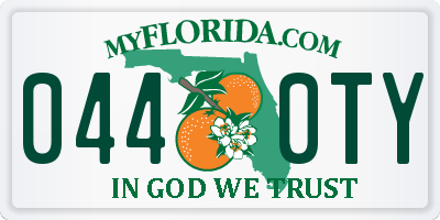 FL license plate 0440TY