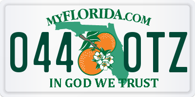 FL license plate 0440TZ