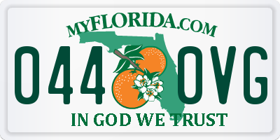 FL license plate 0440VG