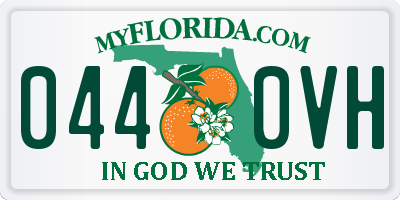 FL license plate 0440VH