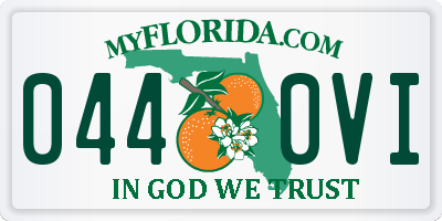 FL license plate 0440VI