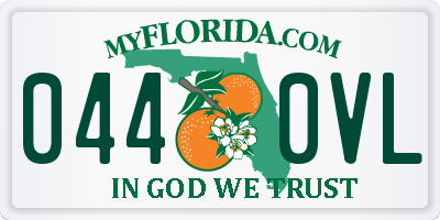 FL license plate 0440VL