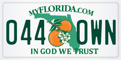 FL license plate 0440WN