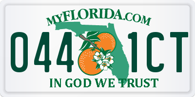 FL license plate 0441CT