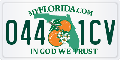 FL license plate 0441CV