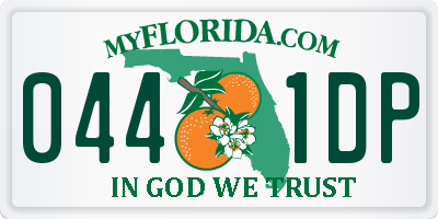 FL license plate 0441DP