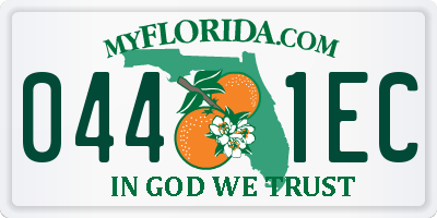 FL license plate 0441EC