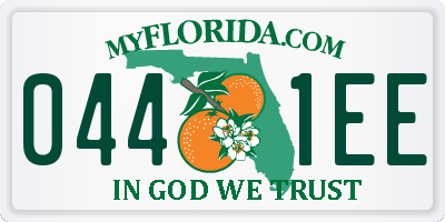FL license plate 0441EE